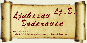 Ljubisav Doderović vizit kartica